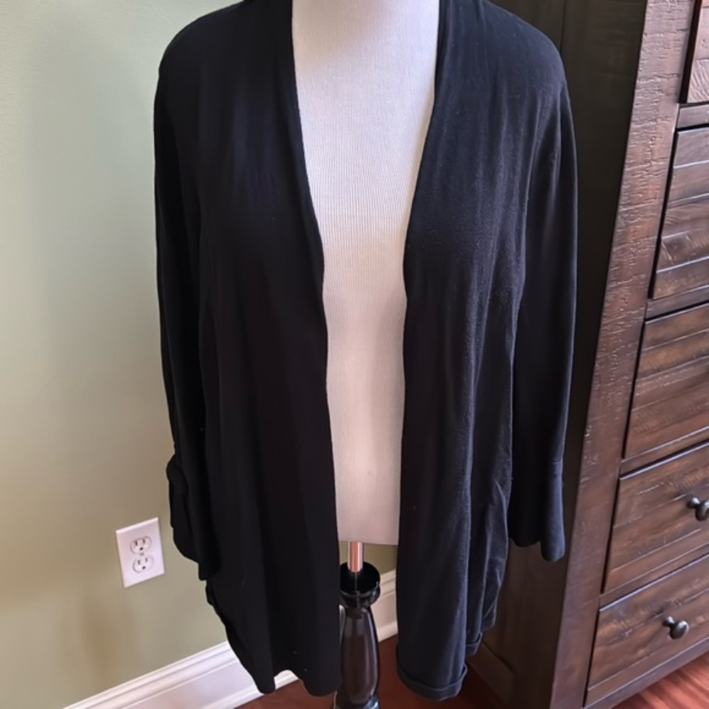 Alfani Black Open Front Cardigan - XL